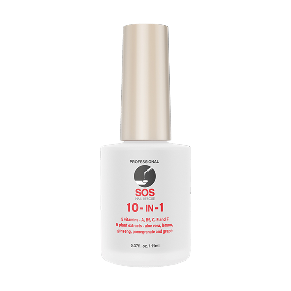 Засіб для догляду за нігтями SOS Nail Rescue 10 в 1, з вітамінами та рослиними екстрактами, 11 мл